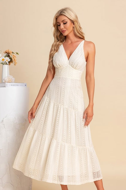 Robe Blanche Dentelle Anglaise - gallery 5