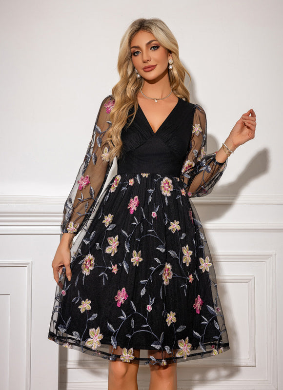 Robe Dentelle Brodée - gallery 5