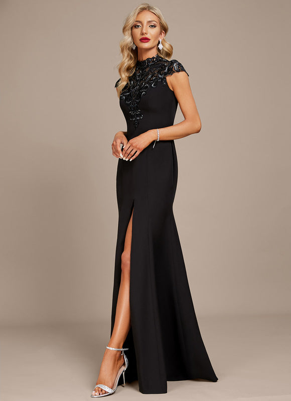 Robe Dentelle Noire Glamour - gallery 3