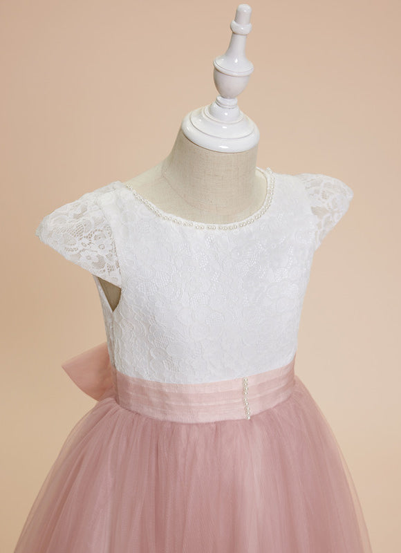 Robe Dentelle Tulle Perlée - gallery 2