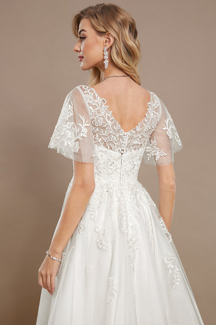 Robe Dentelle Blanche Grande Taille - gallery 4