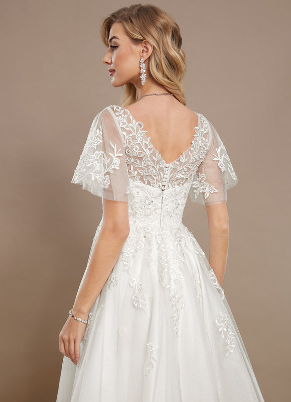 Robe Dentelle Blanche Grande Taille - gallery 4