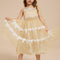 Robe Dentelle Dorée Délicate