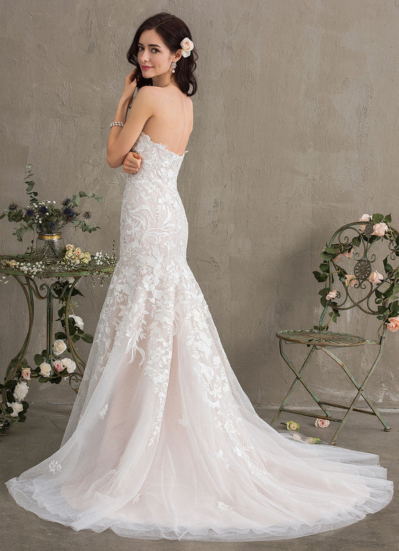 Robe Dentelle Élégante Tulle - gallery 6