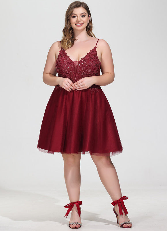 Robe Cocktail Bustier Dentelle - gallery 9