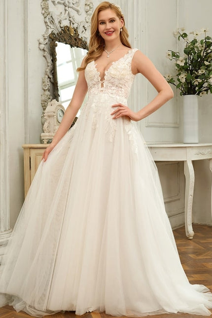 Robe Dentelle Élégance Nuptiale Tulle