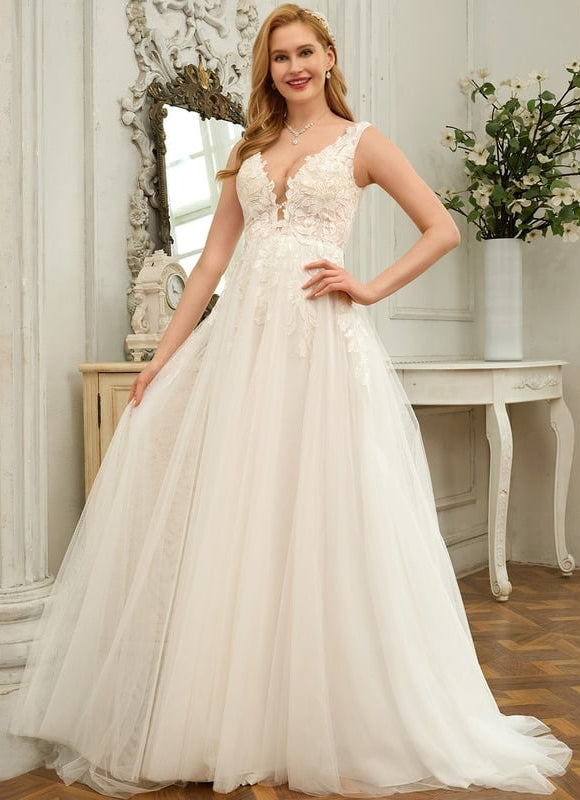 Robe Dentelle Élégance Nuptiale Tulle