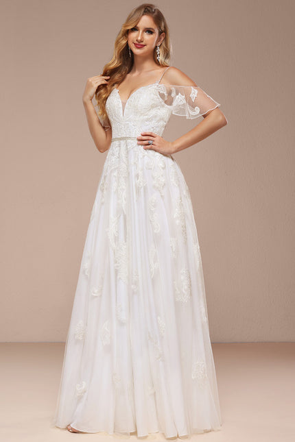 Robe Dentelle Élégante Fluide - gallery 3