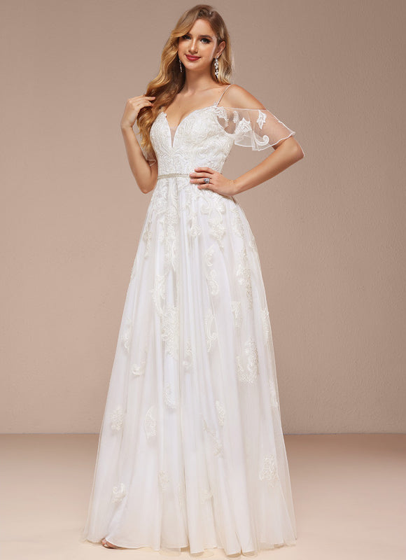 Robe Dentelle Élégante Fluide - gallery 3