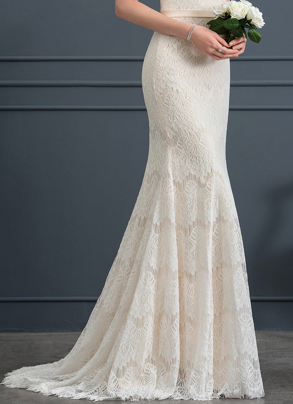 Robe Dentelle Dentelle Élégante - gallery 5
