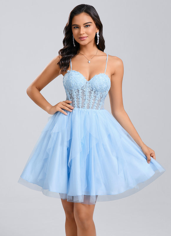 Robe Courte Dos Nu Dentelle