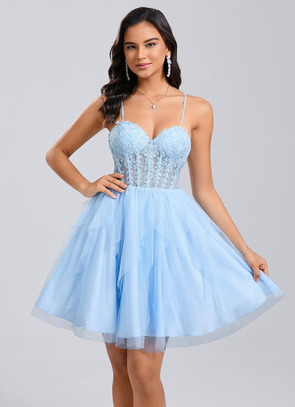 Robe Courte Dos Nu Dentelle
