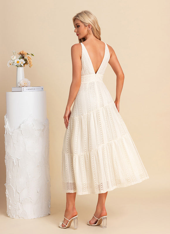 Robe Blanche Dentelle Anglaise - gallery 2