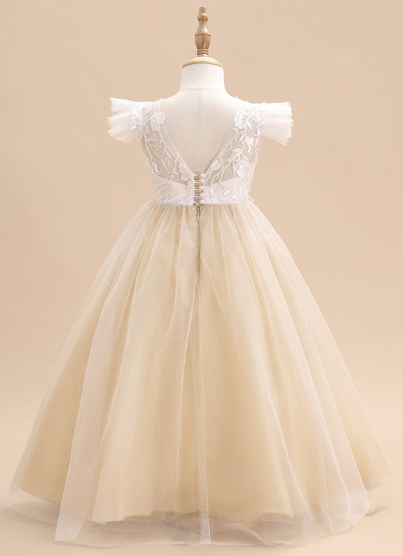 Robe Dentelle Nuageuse Élégante - gallery 2