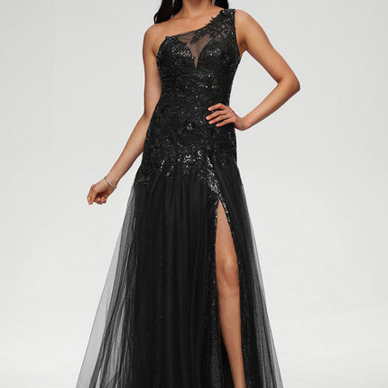 Robe Sirene Dentelle Noire