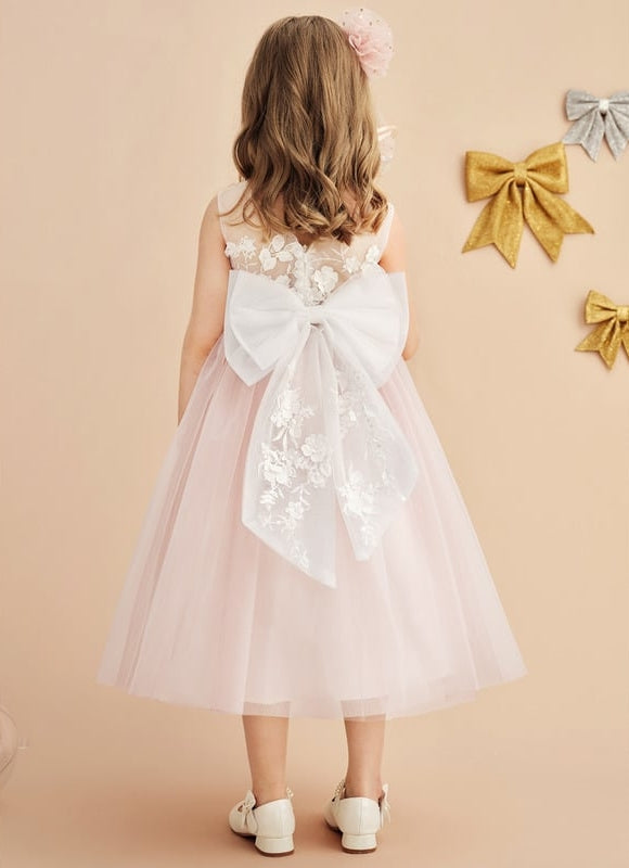 Robe Dentelle Enfant Florale Douce - gallery 5