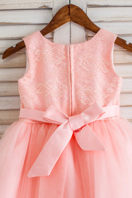 Robe Dentelle Enfant Blanche Tulle - gallery 4