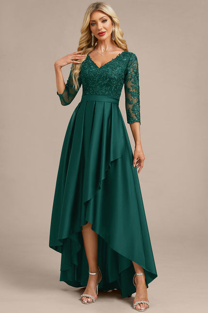 Robe De Soirée Dentelle Dos Nu - gallery 2
