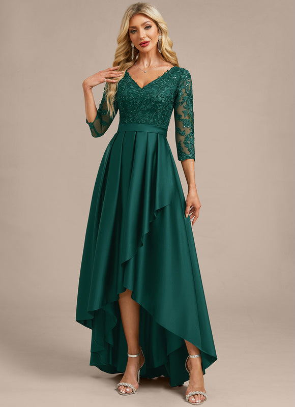 Robe De Soirée Dentelle Dos Nu - gallery 2