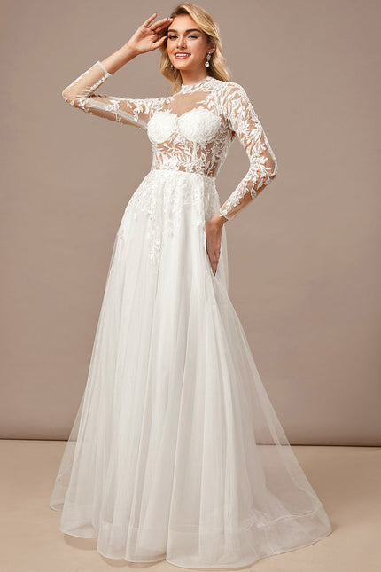 Robe Mariee Tulle Et Dentelle - gallery 1