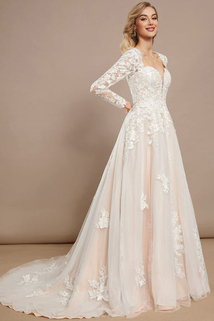 Robe Dentelle Tulle Délicate - gallery 1