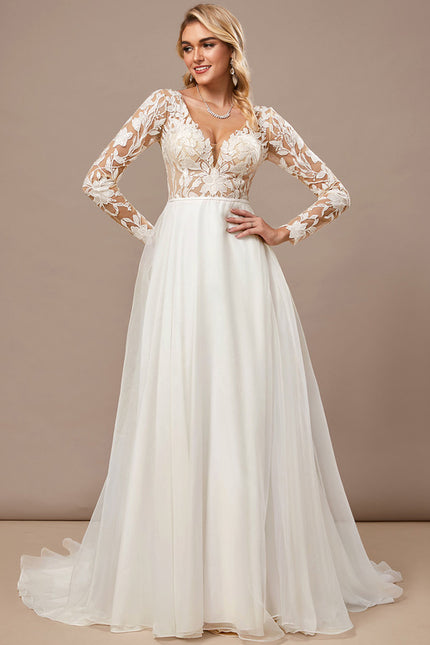 Robe De Mariee Organza Dentelle - gallery 2