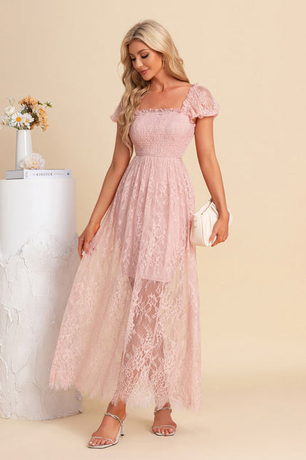 Robe Droite En Dentelle - gallery 5