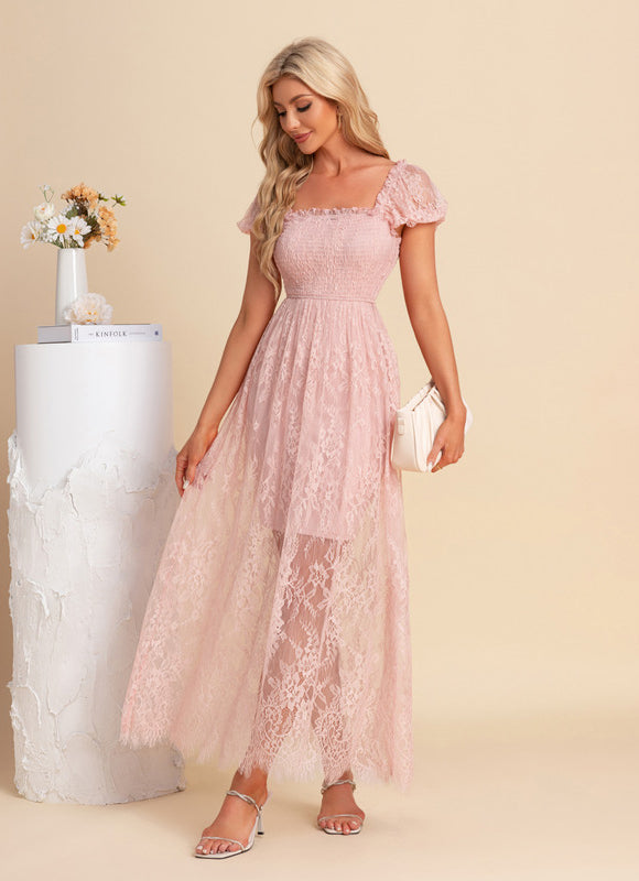 Robe Droite En Dentelle - gallery 5