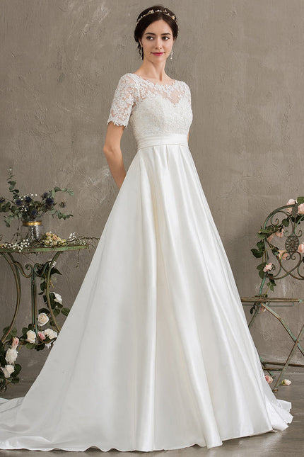 Robe Mariee Champetre Dentelle - gallery 5