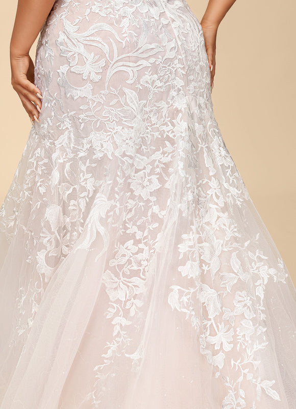 Robe Dentelle Élégante Tulle - gallery 8