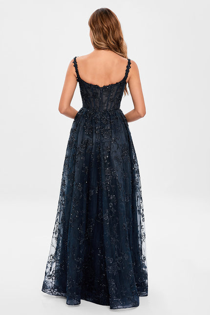 Robe De Soirée Transparente Dentelle - gallery 5