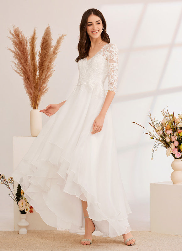 Robe De Ceremonie Grande Taille Dentelle - gallery 1