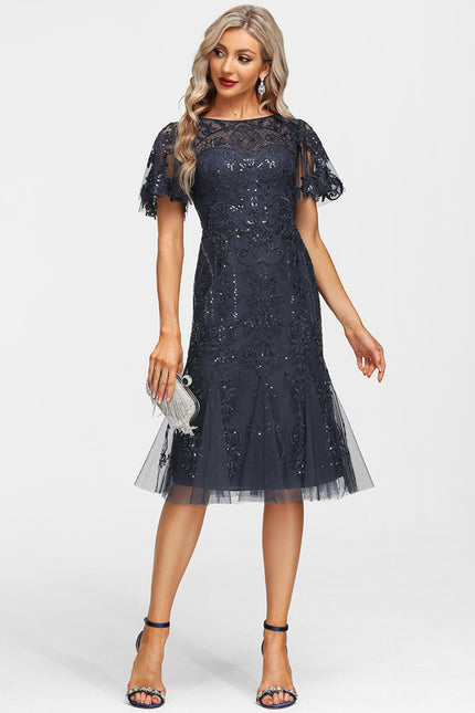 Robe Dentelle Élégance Scintillante - gallery 1