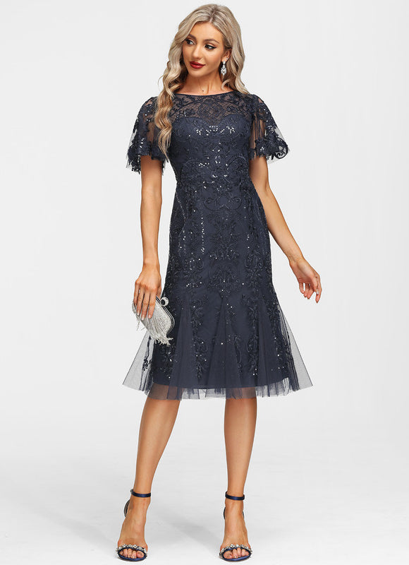 Robe Dentelle Élégance Scintillante - gallery 1