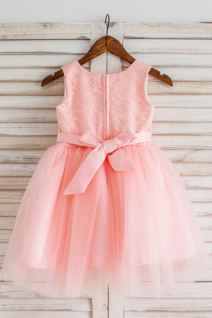 Robe Dentelle Enfant Blanche Tulle - gallery 3