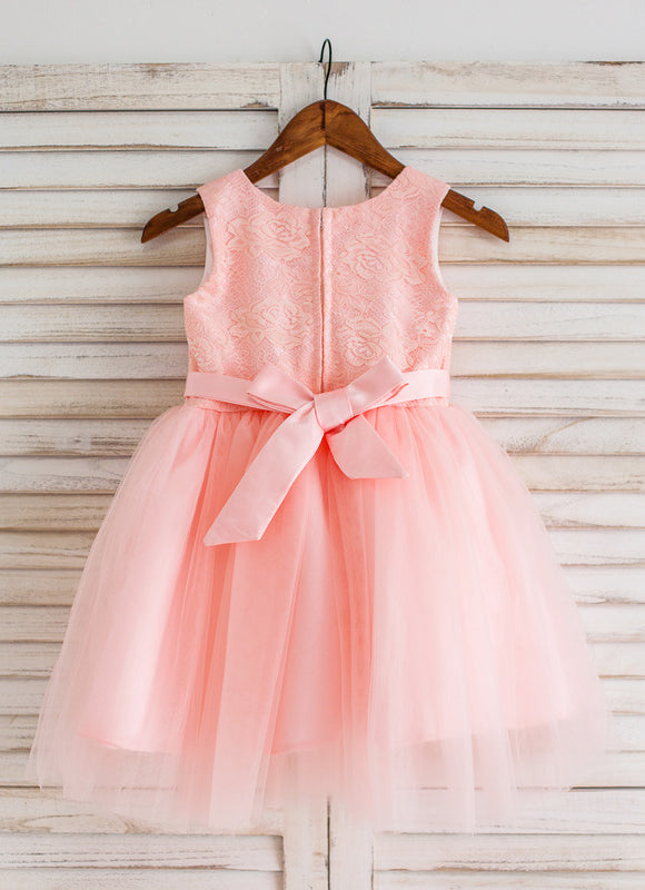 Robe Dentelle Enfant Blanche Tulle - gallery 3
