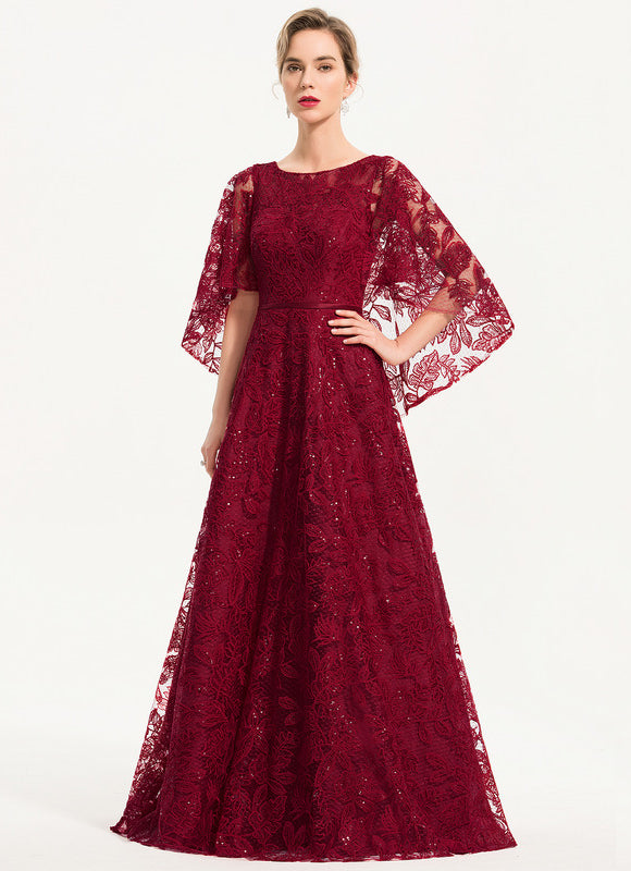 Robe Dentelle Éclat Bordeaux - gallery 1