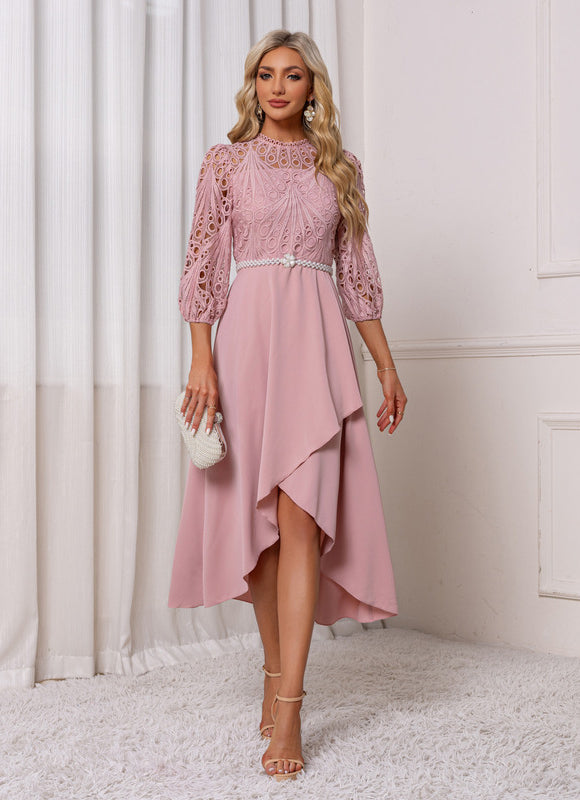 Robe Dentelle Asymétrique - gallery 5