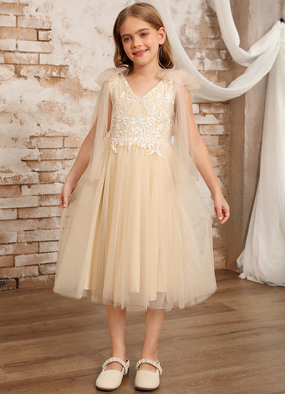 Robe Dentelle Champagne - gallery 8