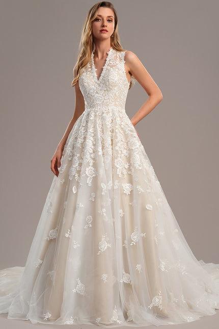 Robe Dentelle Nuptiale Brodée