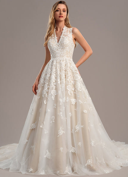 Robe Dentelle Nuptiale Brodée