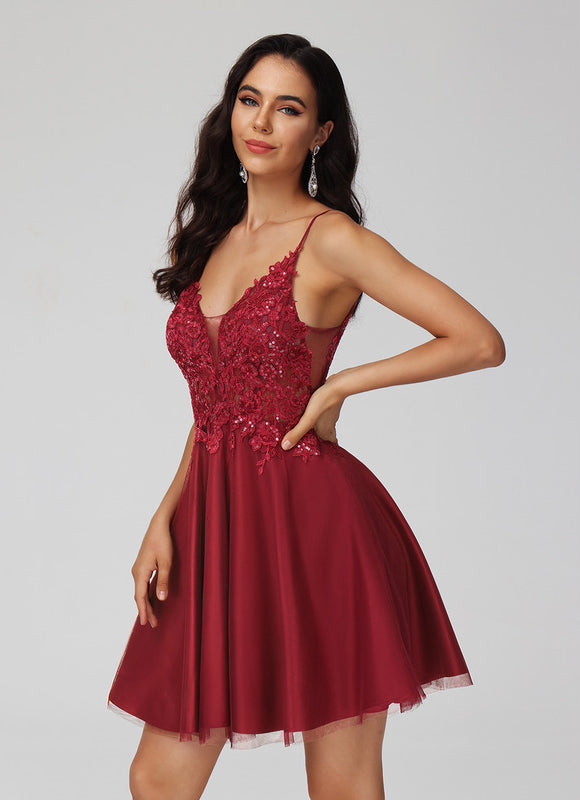 Robe Cocktail Bustier Dentelle - gallery 4