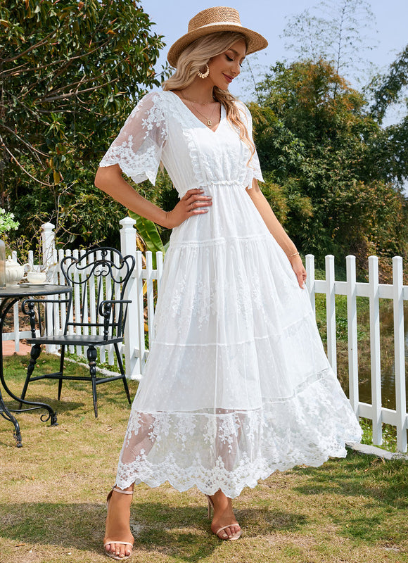 Robe De Plage Dentelle - gallery 3