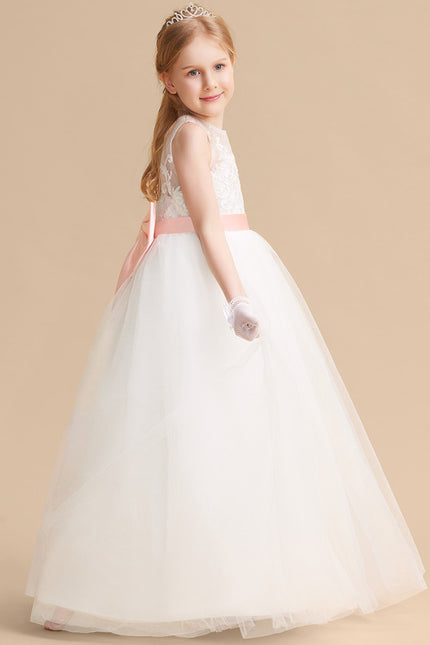 Robe Dentelle Enfant Tulle Luxe - gallery 2