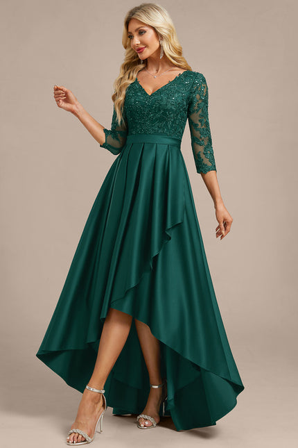 Robe De Soirée Dentelle Dos Nu - gallery 3