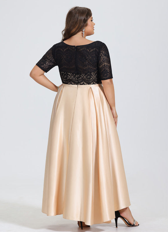 Robe Dentelle Asymétrique Chic - gallery 6