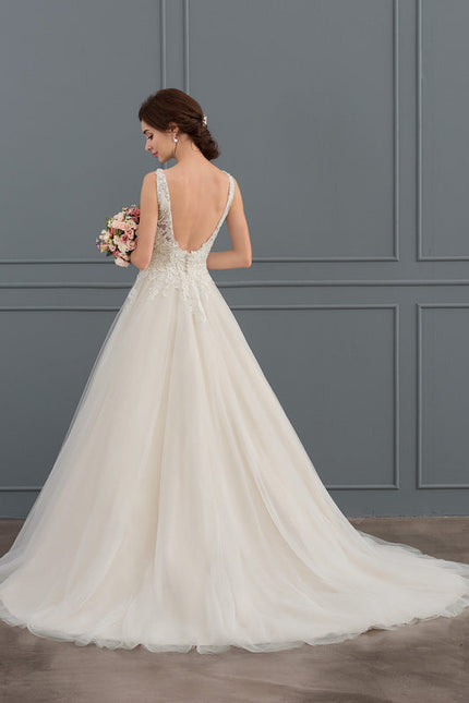 Robe Dentelle Tulle Délicate - gallery 2