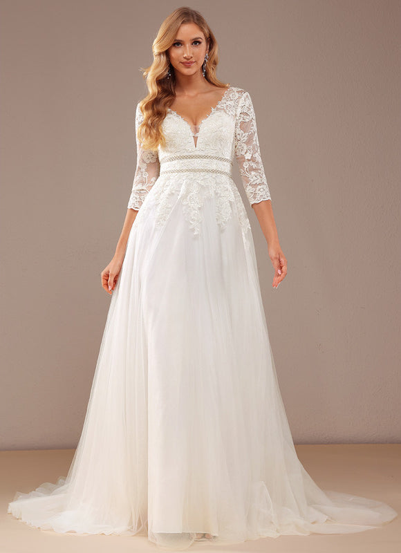Robe Dentelle Élégance Tulle Dentelle - gallery 4