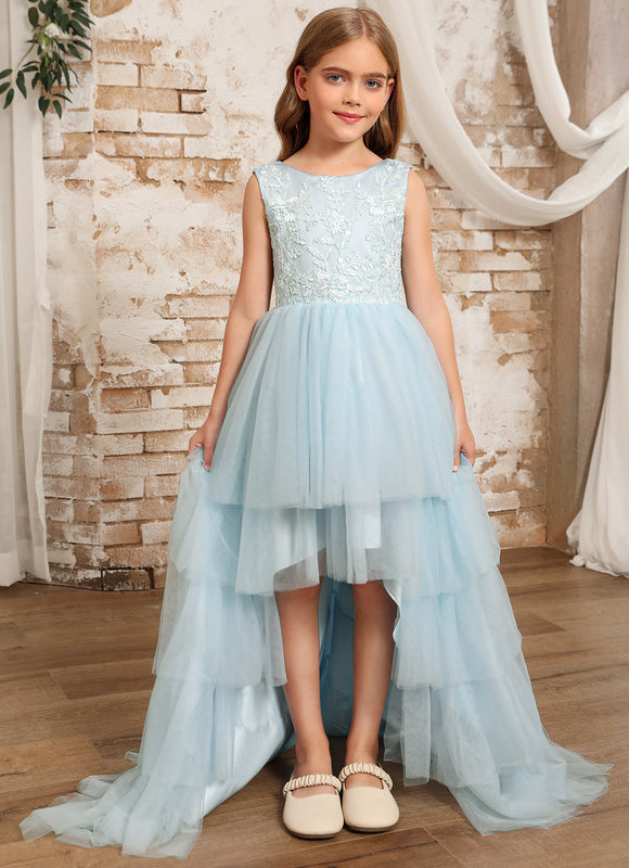 Robe Dentelle Tulle Bleu Ciel