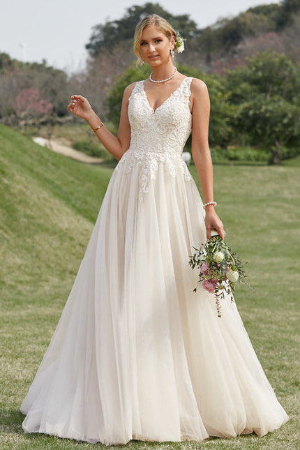 Robe Dentelle Tulle Délicate - gallery 7